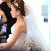 ラスイート神戸ハーバーランド　FLORE　weddingstylist ダウンスタイル　アレンジ