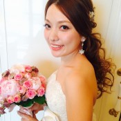 ラスイート神戸ハーバーランド　FLORE　weddingstylist ダウンスタイル　アレンジ