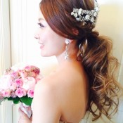 ラスイート神戸ハーバーランド　FLORE　weddingstylist ダウンスタイル　アレンジ